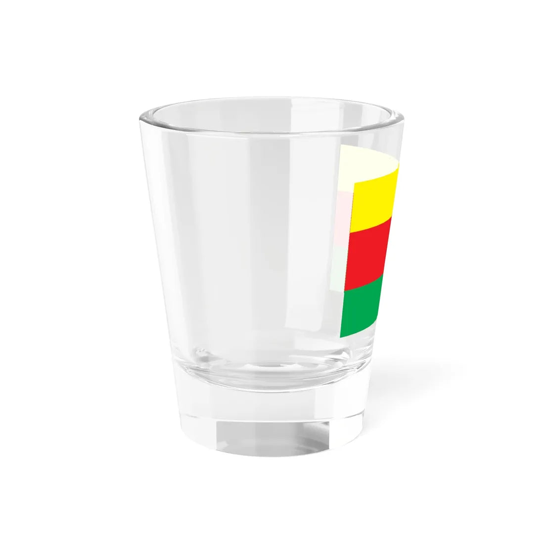 Flag of Syrian Kurdistan (Syria) Shot Glass 1.5oz - Go Mug Yourself