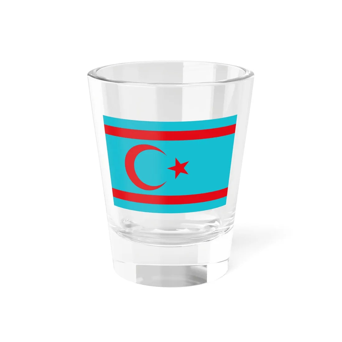 Flag of Syrian Turkmens (Syria) Shot Glass 1.5oz 1.5oz - Go Mug Yourself