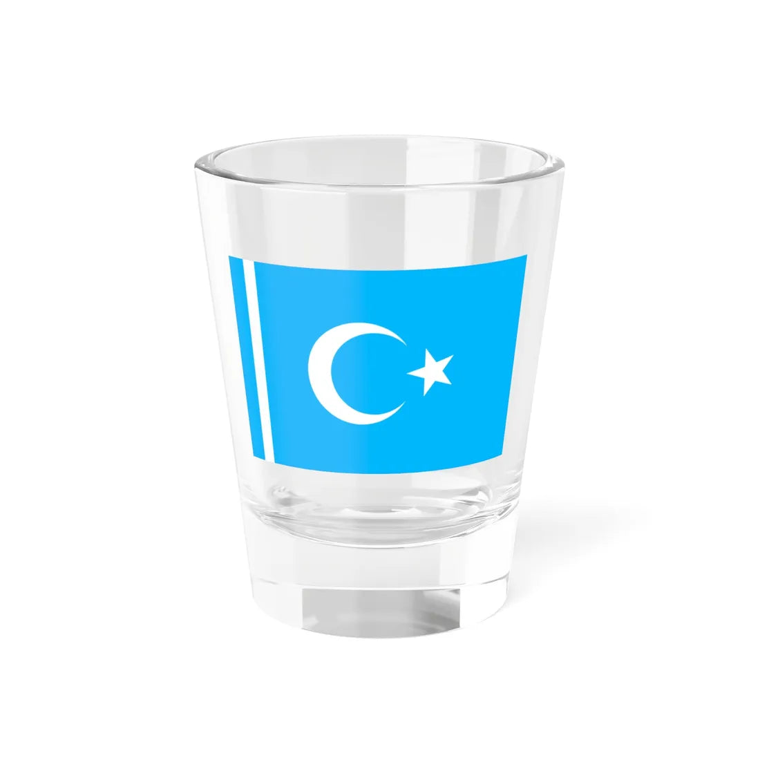 Flag of Syrian Turkmens variant 2 (Syria) Shot Glass 1.5oz 1.5oz - Go Mug Yourself