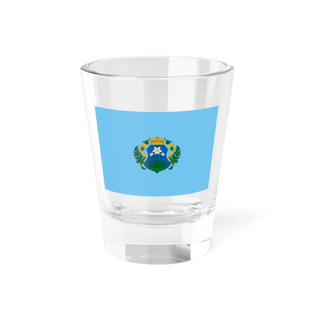 Flag of Szabadszallas (Hungary) Shot Glass 1.5oz 1.5oz - Go Mug Yourself