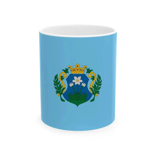 Flag of Szabadszallas (Hungary) White Coffee Mug 11oz - Go Mug Yourself