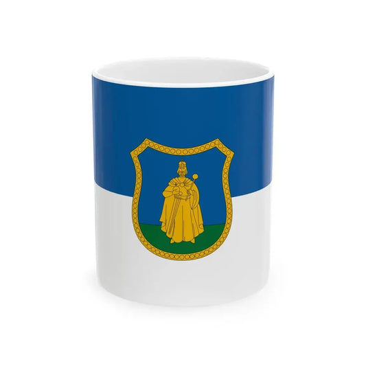Flag of Szabadszentkiraly (Hungary) White Coffee Mug 11oz - Go Mug Yourself