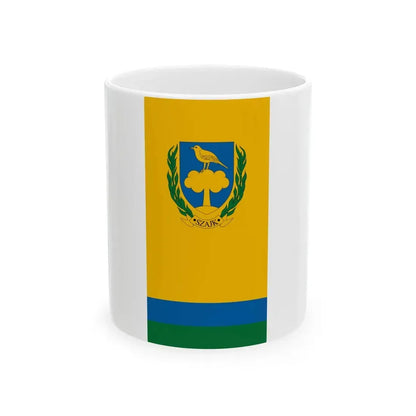 Flag of Szajk (Hungary) White Coffee Mug 11oz - Go Mug Yourself