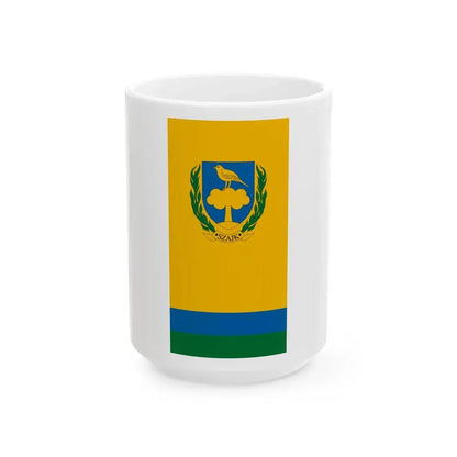 Flag of Szajk (Hungary) White Coffee Mug 15oz - Go Mug Yourself