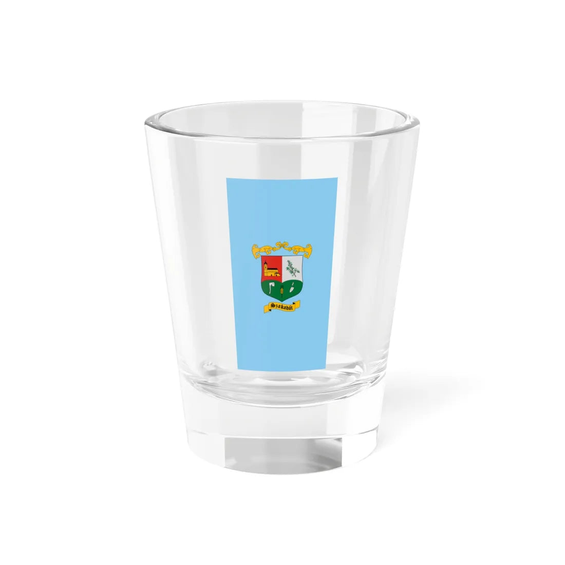 Flag of Szakadat vertical (Hungary) Shot Glass 1.5oz 1.5oz - Go Mug Yourself