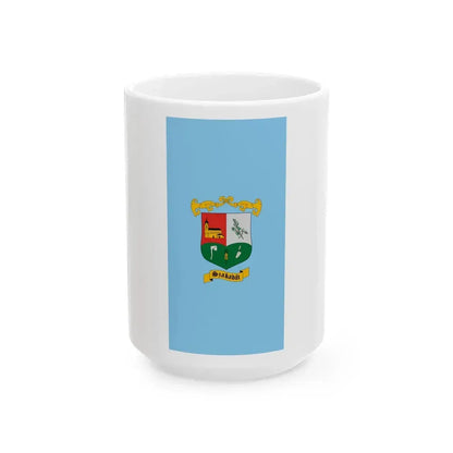 Flag of Szakadat vertical (Hungary) White Coffee Mug 15oz - Go Mug Yourself