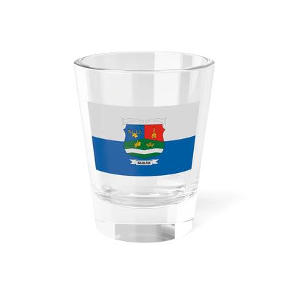 Flag of Szakaly (Hungary) Shot Glass 1.5oz 1.5oz - Go Mug Yourself