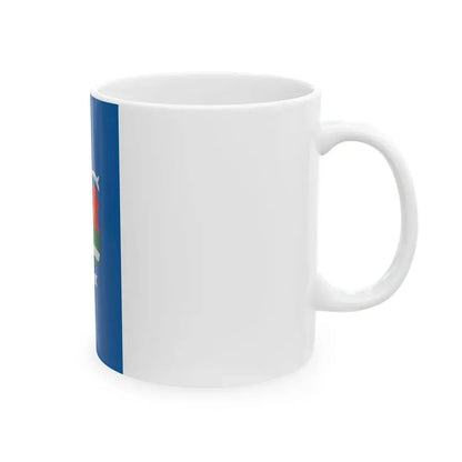 Flag of Szakaly vertical (Hungary) White Coffee Mug - Go Mug Yourself