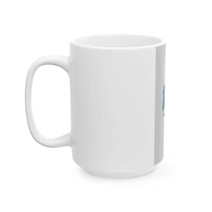 Flag of Szakaly vertical (Hungary) White Coffee Mug - Go Mug Yourself