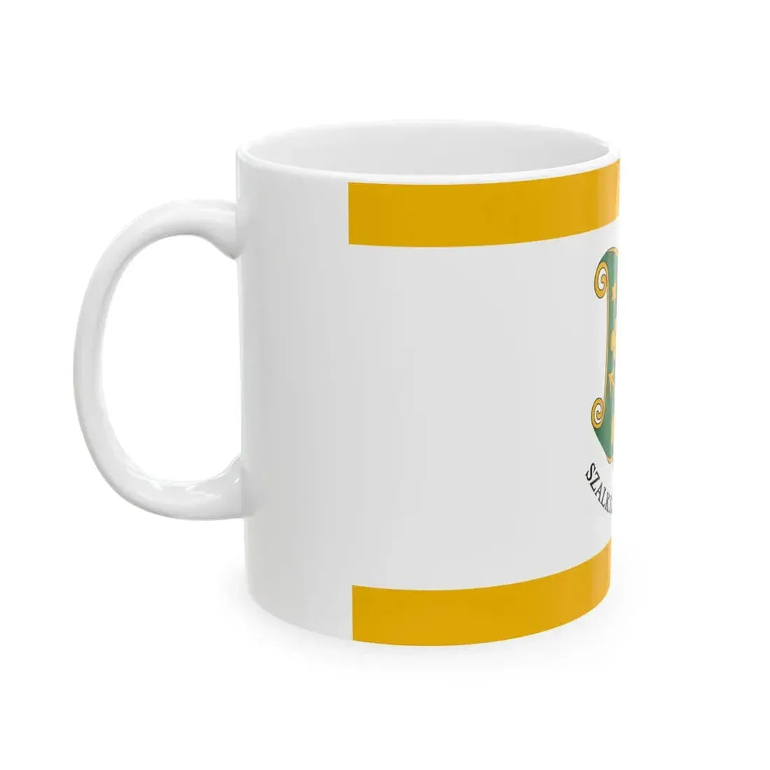 Flag of Szalkszentmarton (Hungary) White Coffee Mug - Go Mug Yourself