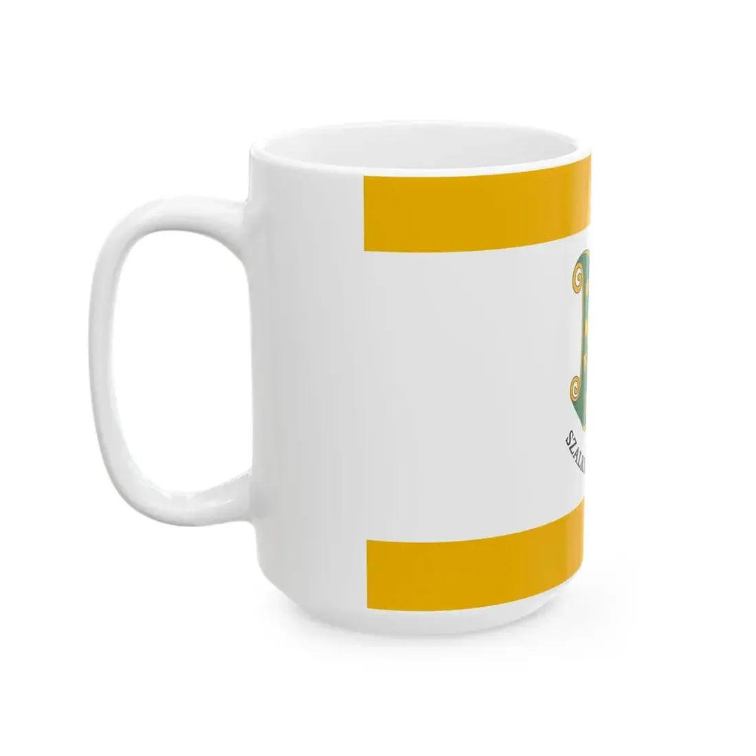 Flag of Szalkszentmarton (Hungary) White Coffee Mug - Go Mug Yourself