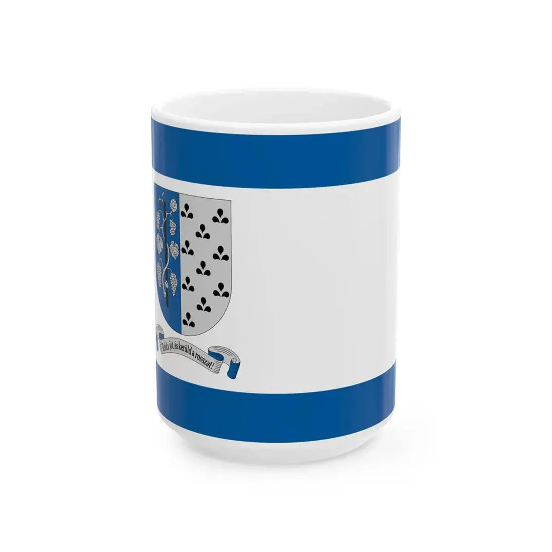 Flag of Szank (Hungary) White Coffee Mug 15oz - Go Mug Yourself