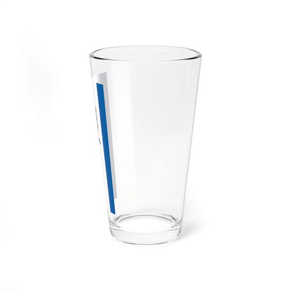 Flag of Szank vertical (Hungary) Pint Glass 16oz - Go Mug Yourself
