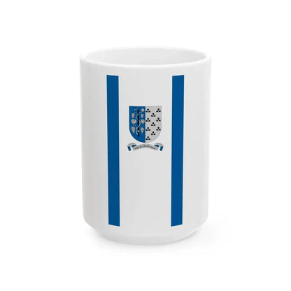 Flag of Szank vertical (Hungary) White Coffee Mug 15oz - Go Mug Yourself