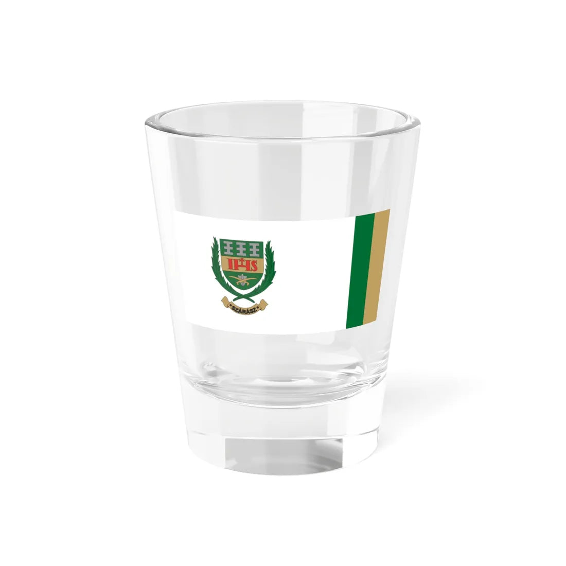 Flag of Szarasz (Hungary) Shot Glass 1.5oz 1.5oz - Go Mug Yourself