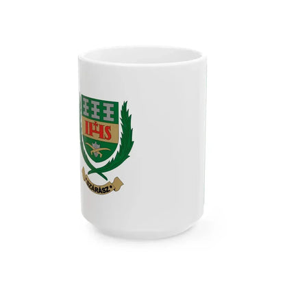 Flag of Szarasz (Hungary) White Coffee Mug 15oz - Go Mug Yourself