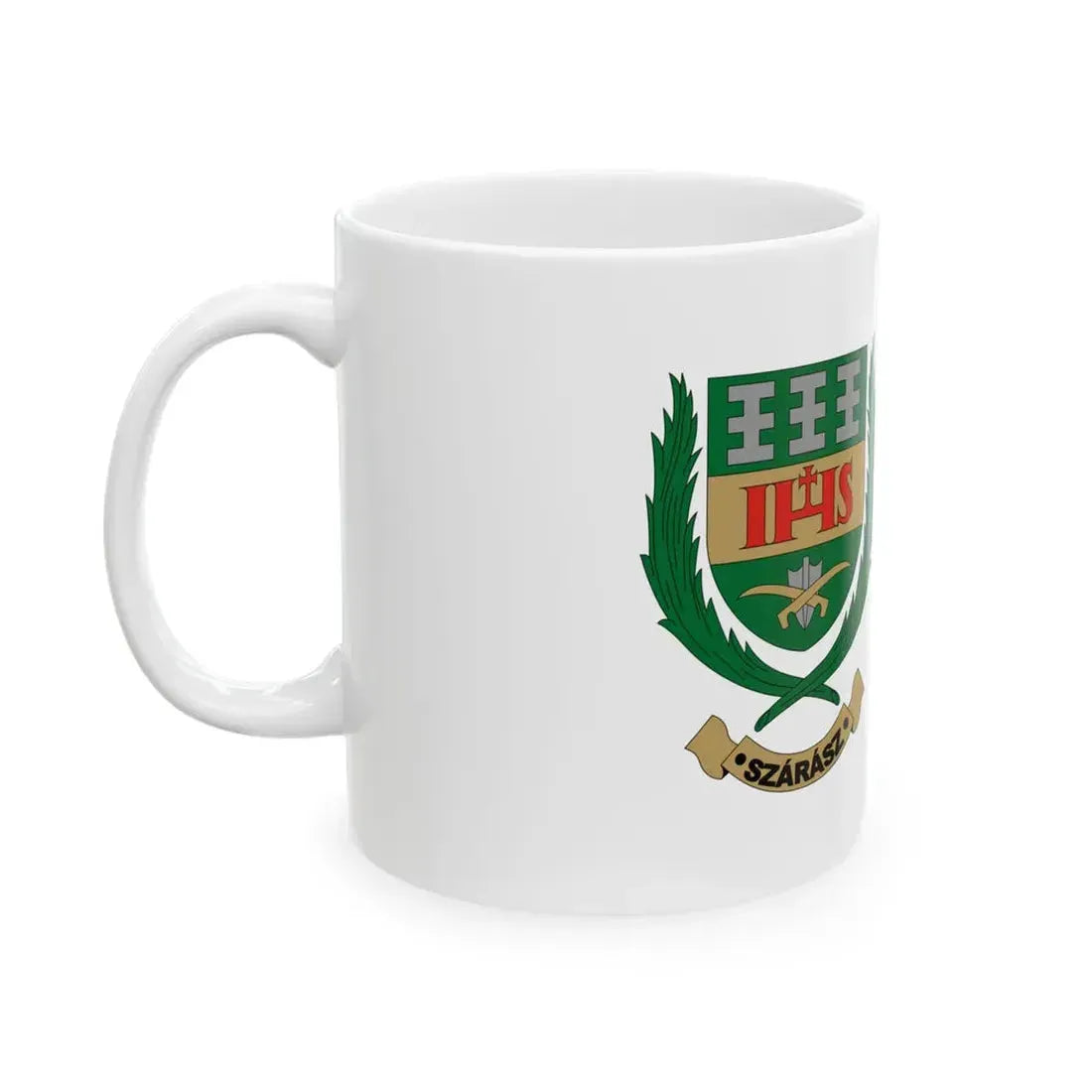 Flag of Szarasz (Hungary) White Coffee Mug - Go Mug Yourself