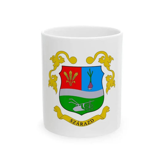 Flag of Szarazd (Hungary) White Coffee Mug 11oz - Go Mug Yourself