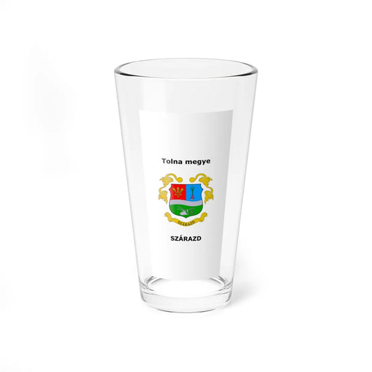 Flag of Szarazd vertical (Hungary) Pint Glass 16oz 16oz - Go Mug Yourself