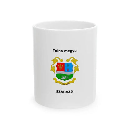 Flag of Szarazd vertical (Hungary) White Coffee Mug 11oz - Go Mug Yourself