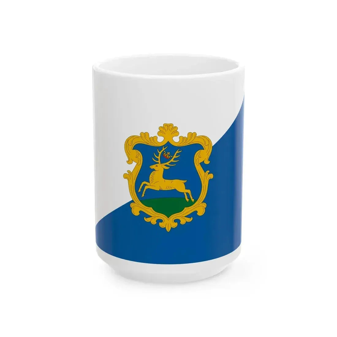 Flag of Szarvas (Hungary) White Coffee Mug 15oz - Go Mug Yourself