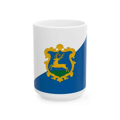 Flag of Szarvas (Hungary) White Coffee Mug 15oz - Go Mug Yourself