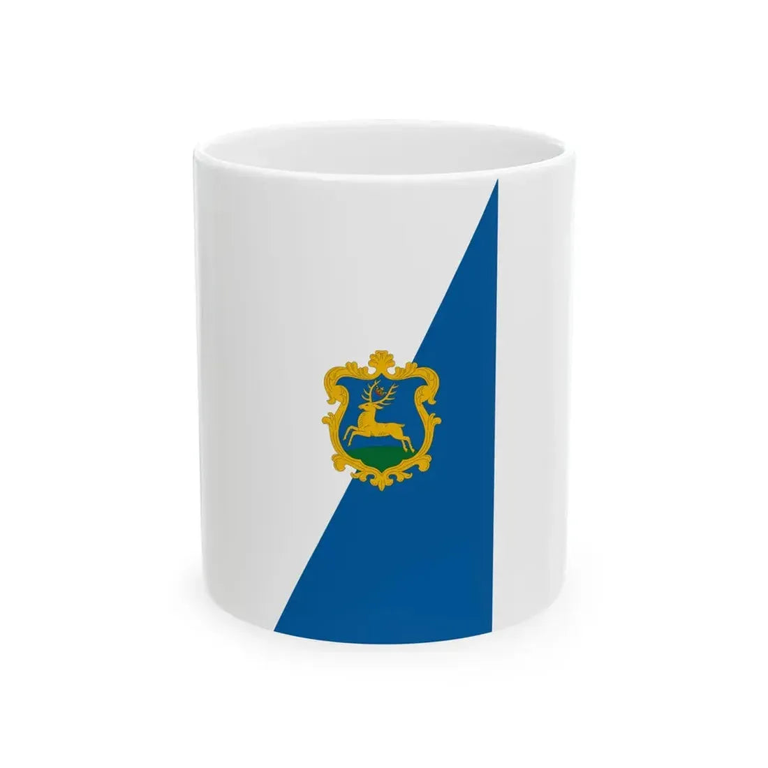 Flag of Szarvas vertical (Hungary) White Coffee Mug 11oz - Go Mug Yourself