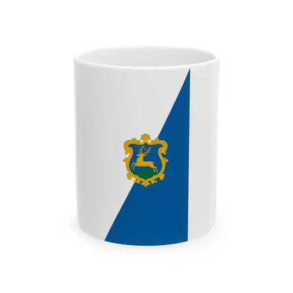 Flag of Szarvas vertical (Hungary) White Coffee Mug 11oz - Go Mug Yourself