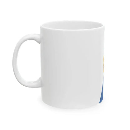 Flag of Szarvas vertical (Hungary) White Coffee Mug - Go Mug Yourself