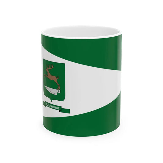 Flag of Szarvasgede (Hungary) White Coffee Mug 11oz - Go Mug Yourself