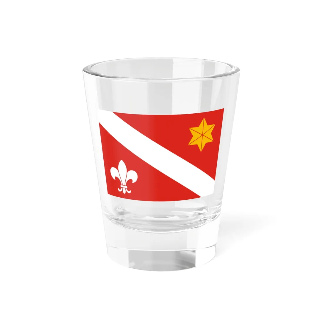 Flag of Szaszregen 1941 (Hungary) Shot Glass 1.5oz 1.5oz - Go Mug Yourself