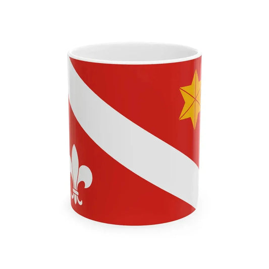 Flag of Szaszregen 1941 (Hungary) White Coffee Mug 11oz - Go Mug Yourself