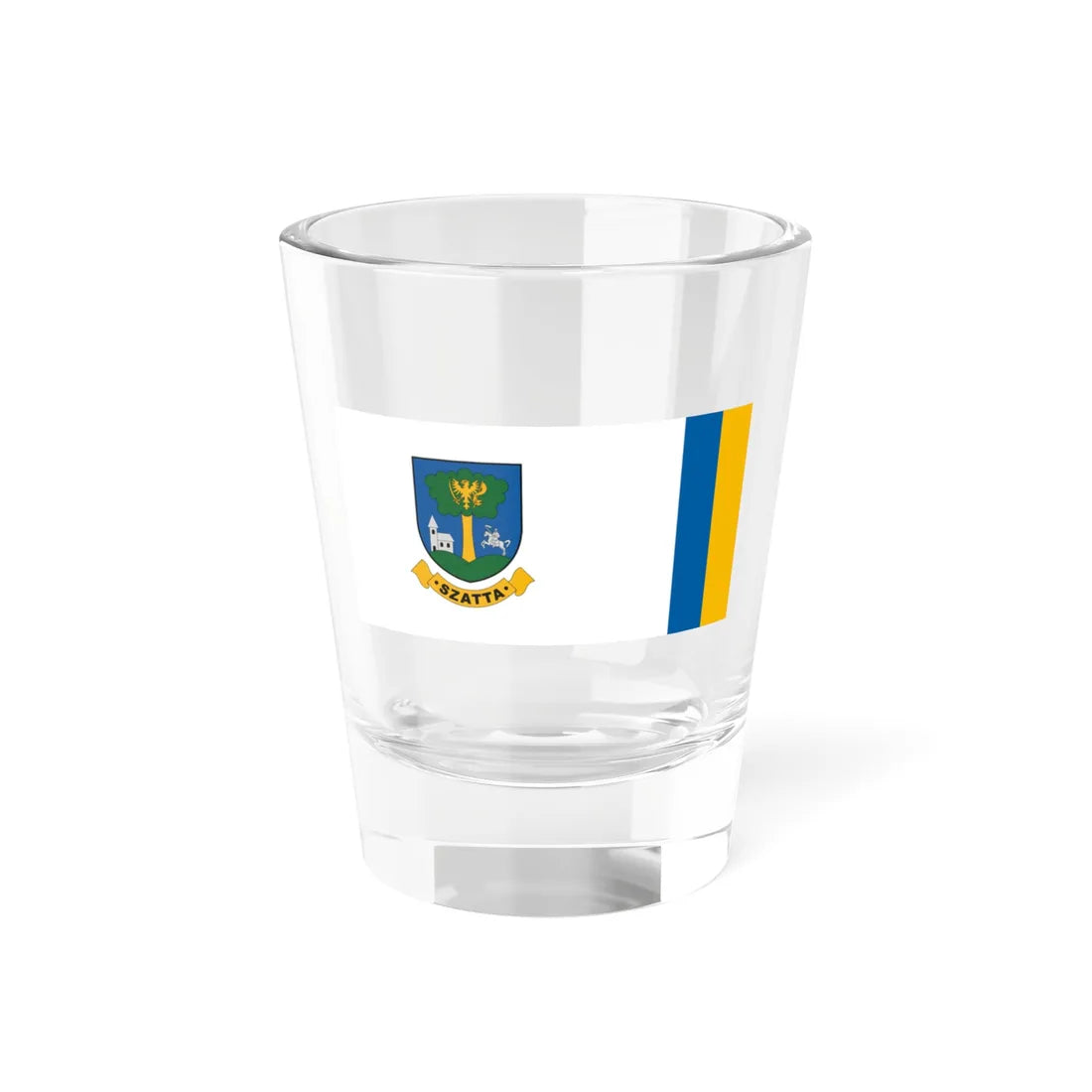 Flag of Szatta (Hungary) Shot Glass 1.5oz 1.5oz - Go Mug Yourself