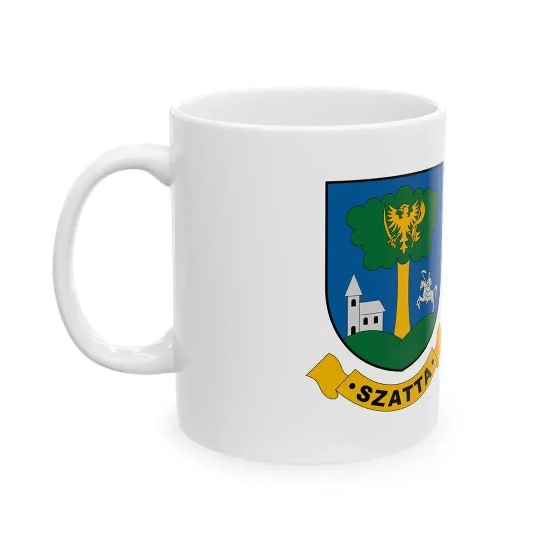 Flag of Szatta (Hungary) White Coffee Mug - Go Mug Yourself