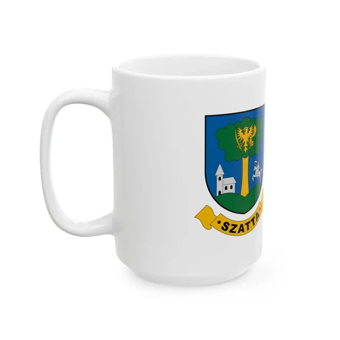 Flag of Szatta (Hungary) White Coffee Mug - Go Mug Yourself