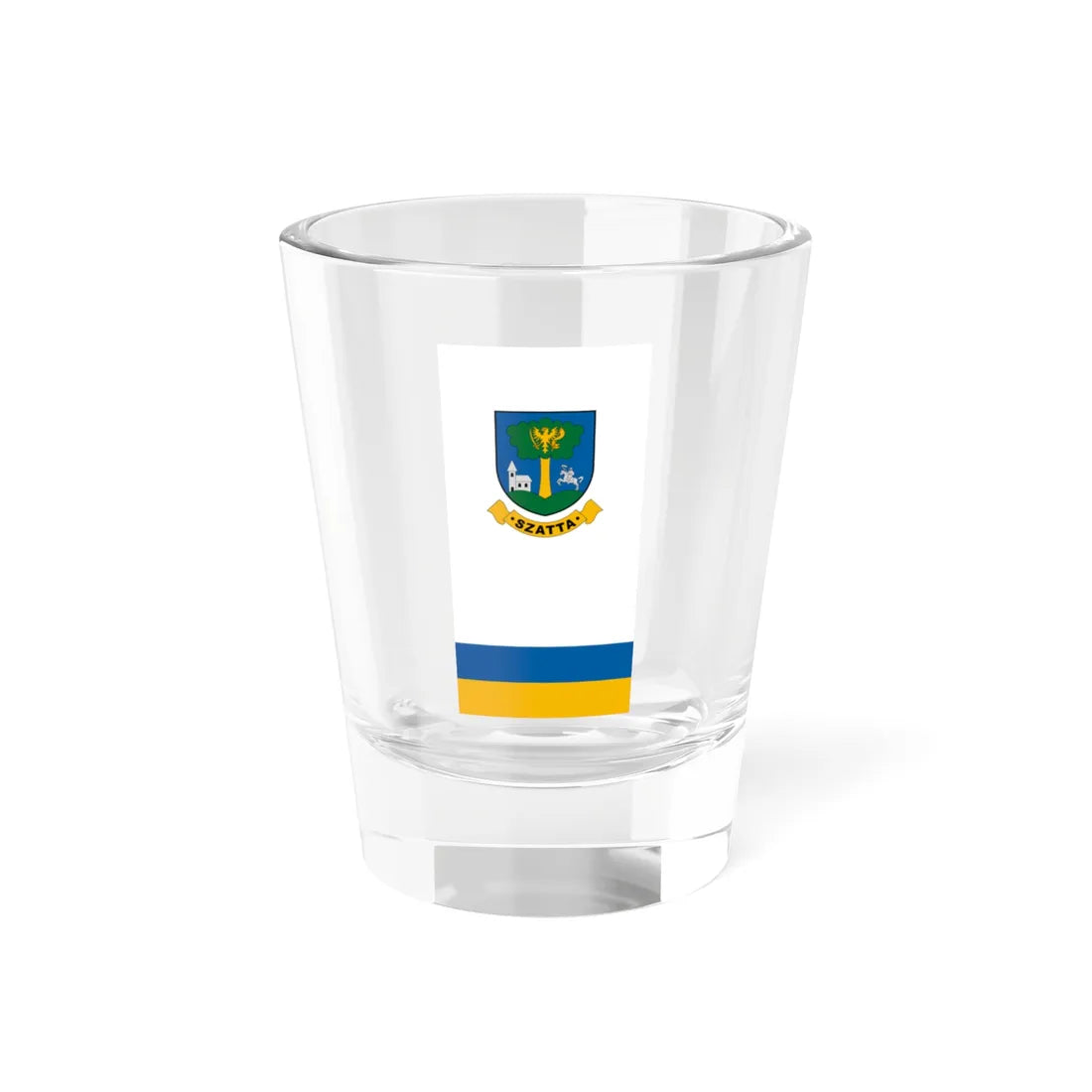 Flag of Szatta vertical (Hungary) Shot Glass 1.5oz 1.5oz - Go Mug Yourself