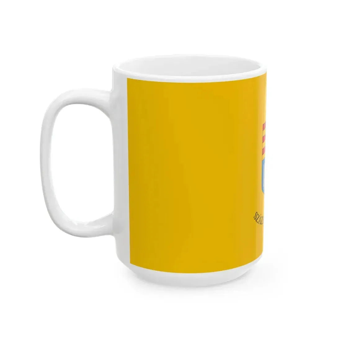 Flag of Szazhalombatta (Hungary) White Coffee Mug - Go Mug Yourself