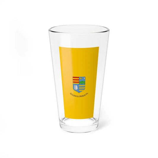 Flag of Szazhalombatta vertical (Hungary) Pint Glass 16oz 16oz - Go Mug Yourself