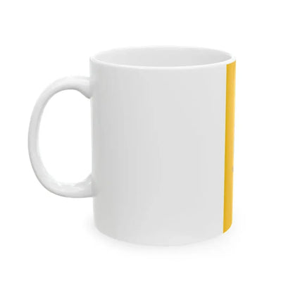 Flag of Szazhalombatta vertical (Hungary) White Coffee Mug - Go Mug Yourself