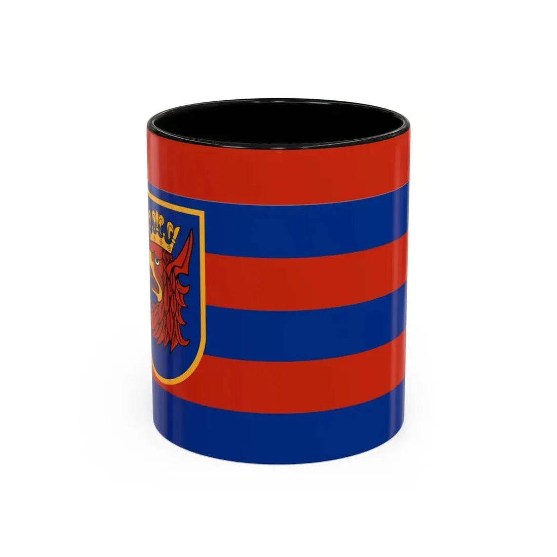 Flag of Szczecin Poland - Accent Coffee Mug 11oz Black - Go Mug Yourself