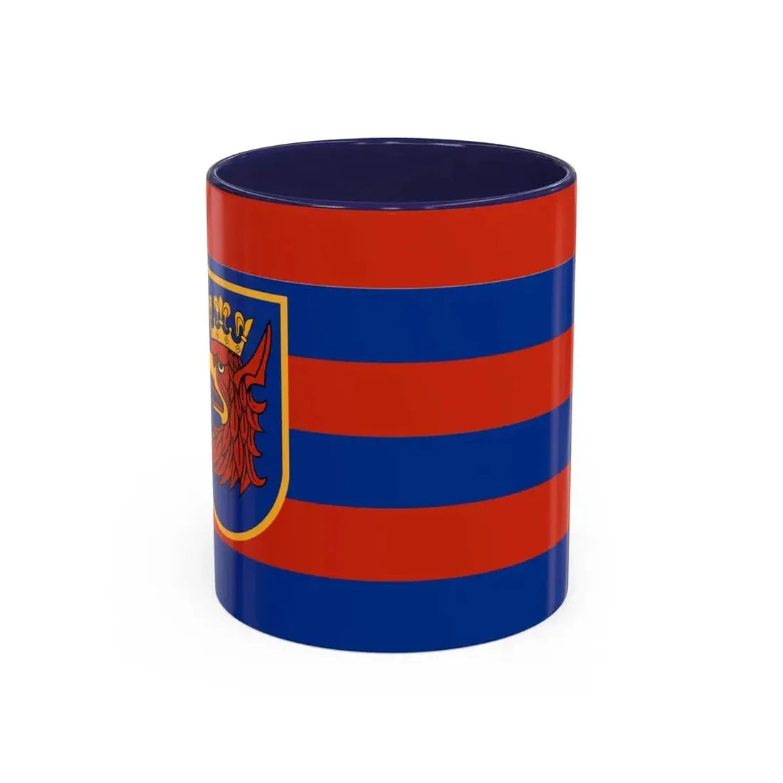 Flag of Szczecin Poland - Accent Coffee Mug 11oz Navy - Go Mug Yourself