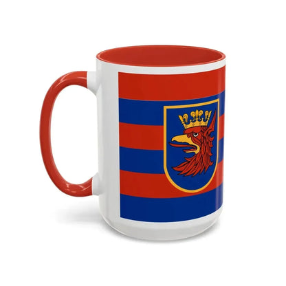Flag of Szczecin Poland - Accent Coffee Mug - Go Mug Yourself