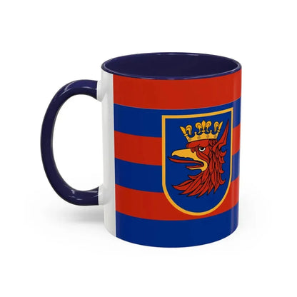 Flag of Szczecin Poland - Accent Coffee Mug - Go Mug Yourself
