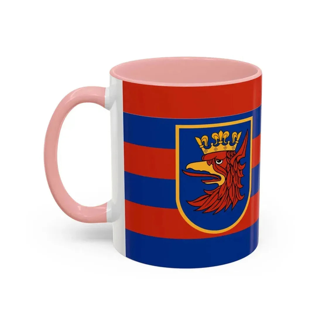 Flag of Szczecin Poland - Accent Coffee Mug - Go Mug Yourself