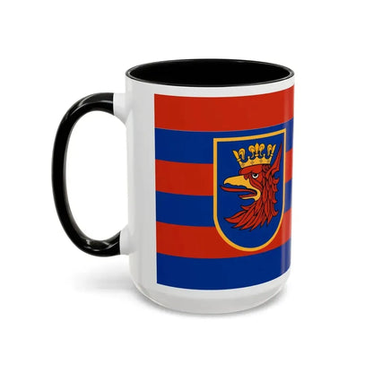 Flag of Szczecin Poland - Accent Coffee Mug - Go Mug Yourself