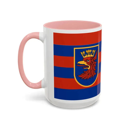 Flag of Szczecin Poland - Accent Coffee Mug - Go Mug Yourself