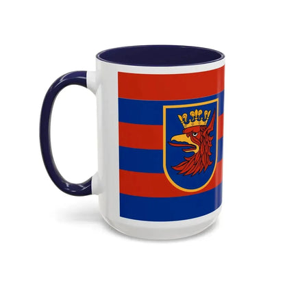 Flag of Szczecin Poland - Accent Coffee Mug - Go Mug Yourself
