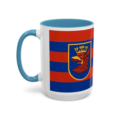 Flag of Szczecin Poland - Accent Coffee Mug - Go Mug Yourself