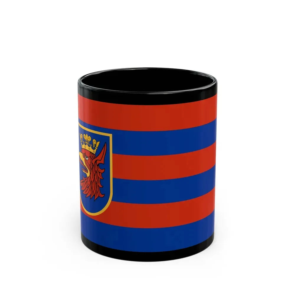 Flag of Szczecin Poland - Black Coffee Mug 11oz - Go Mug Yourself