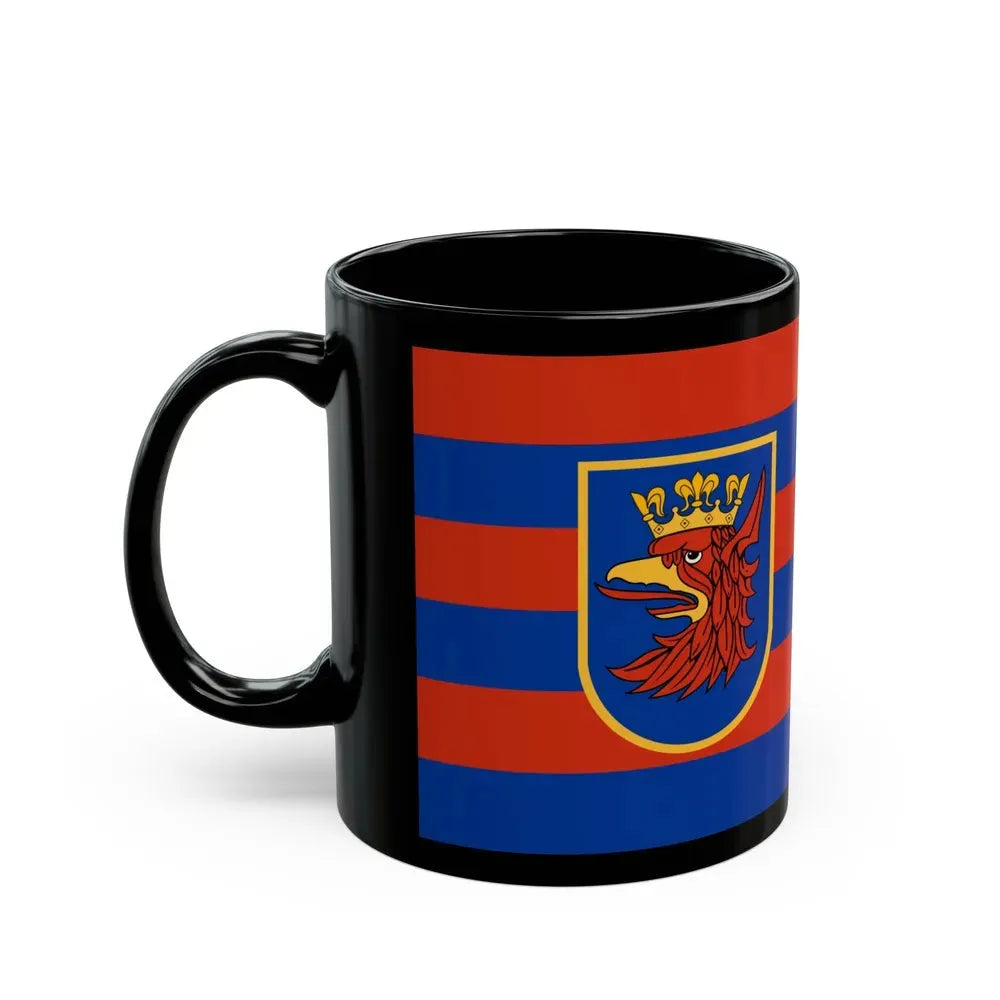 Flag of Szczecin Poland - Black Coffee Mug - Go Mug Yourself